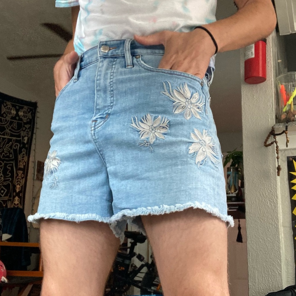Point Sur denim shorts